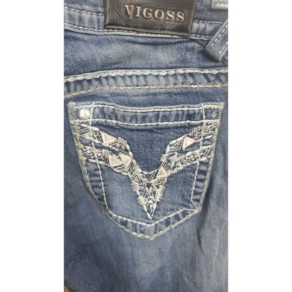 Vigoss Womens Medium Wash The Chelsea Slim Boot Cut Jeans Size 5/6 (28x33) - Picture 9 of 9